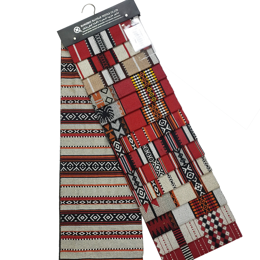 Custom în stil arab roșu și negru Jacquard Sadu canapea tapițerie