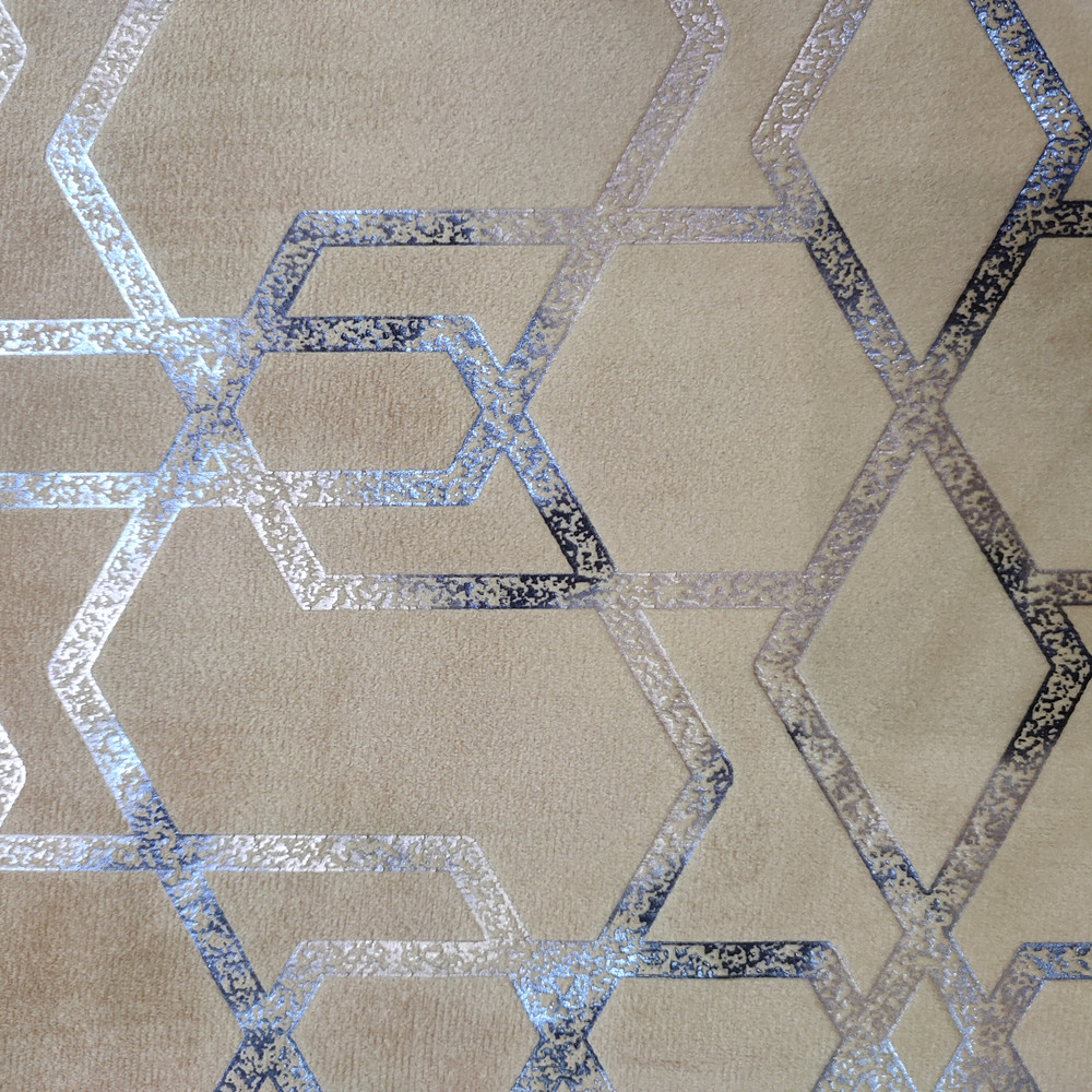 Model creativ geometric folie de aur print Holland catifea canapea mobilier